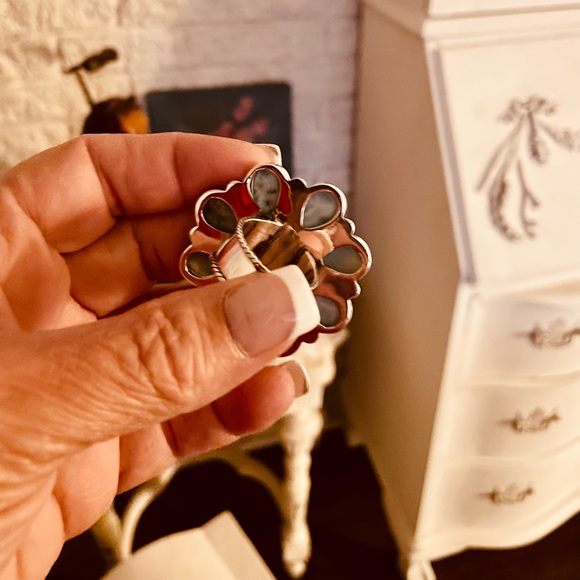 Larimar and sterling silver ring - Picture 5 of 8